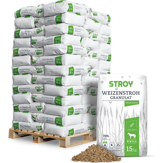 Granulés de paille – 15 kg x 65 sacs